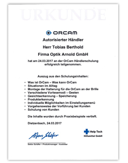 Download Zertifikat - ORCAM
