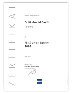 Download Zertifikat - Zeiss Partner